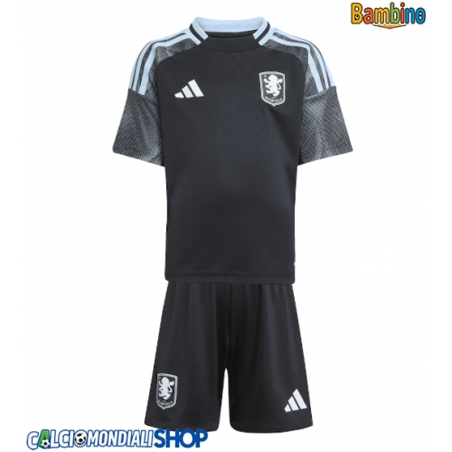 Maglie da calcio Aston Villa Seconda Maglia Bambino 2025-26 Manica Corta + Pantaloni corti)